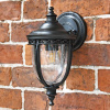 "The Moulton" Black Top Fix Traditional Wall Lantern