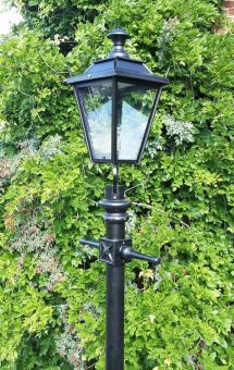 Black Dorchester Traditional Lamp Post Set 2.3m