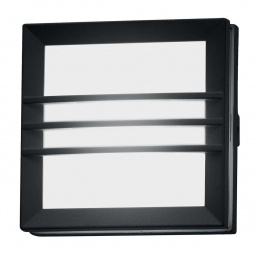 Contemporary Square LED Triple Stripe Flush Wall or Ceiling Light - 14cm