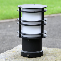 Small Steel Pathway or Flowerbed Bollard Light