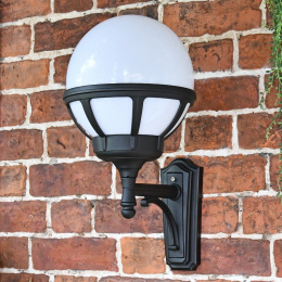 Modern Globe Outdoor Wall Light